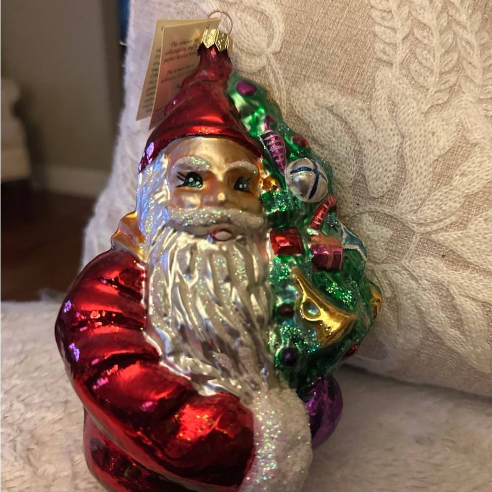 Colorful Santa Claus Christmas Ornament